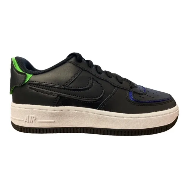 Nike scarpa sneakers da ragazzo Air Force 1 AF1/1 DH7341-001 nero-argento