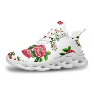 Pink Roses Unisex Bounce Mesh Knit Sneakers