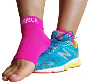 Plantar Fasciitis Socks - Foot Compression Sleeves - Neon Pink