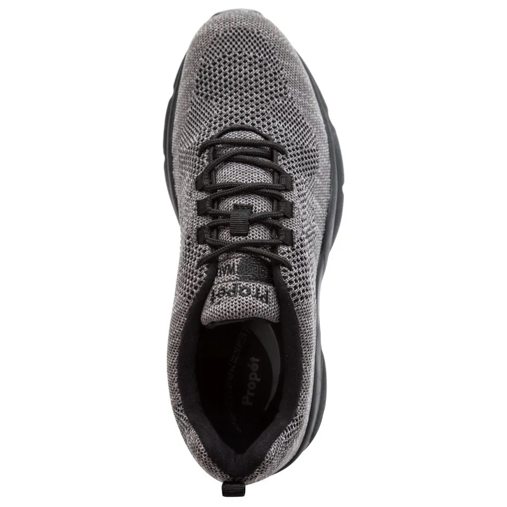 'Propet USA' Men's Stability Fly Sneaker - Lt. Grey / Dk. Grey