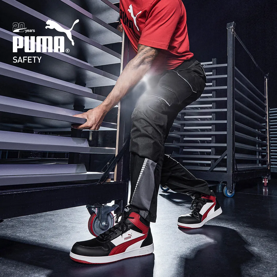 Puma Forecourt Retro Safety Boot (Black/Red/White) 630057