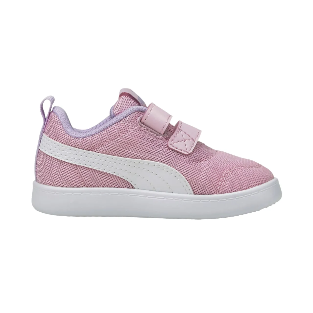 Puma scarpa da ginnastica con strappo da bambino Courtflex v2 Mesh V 371759-08 rosa-bianco