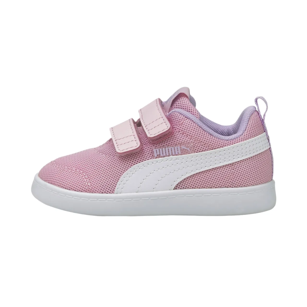 Puma scarpa da ginnastica con strappo da bambino Courtflex v2 Mesh V 371759-08 rosa-bianco