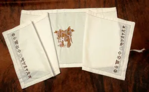 "Boots & Saddle" Western 100% Cotton Embroidered Table Runner