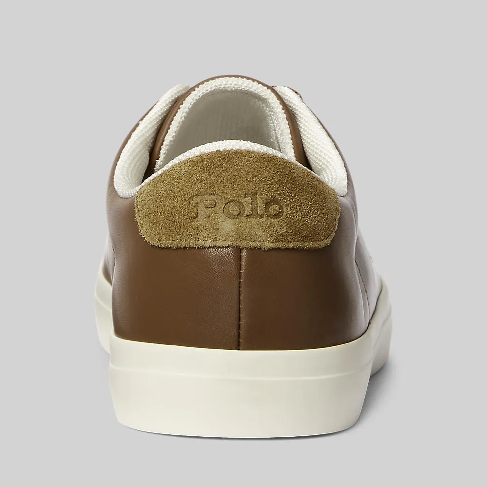 Ralph Lauren Longwood Leather Sneaker | Tan