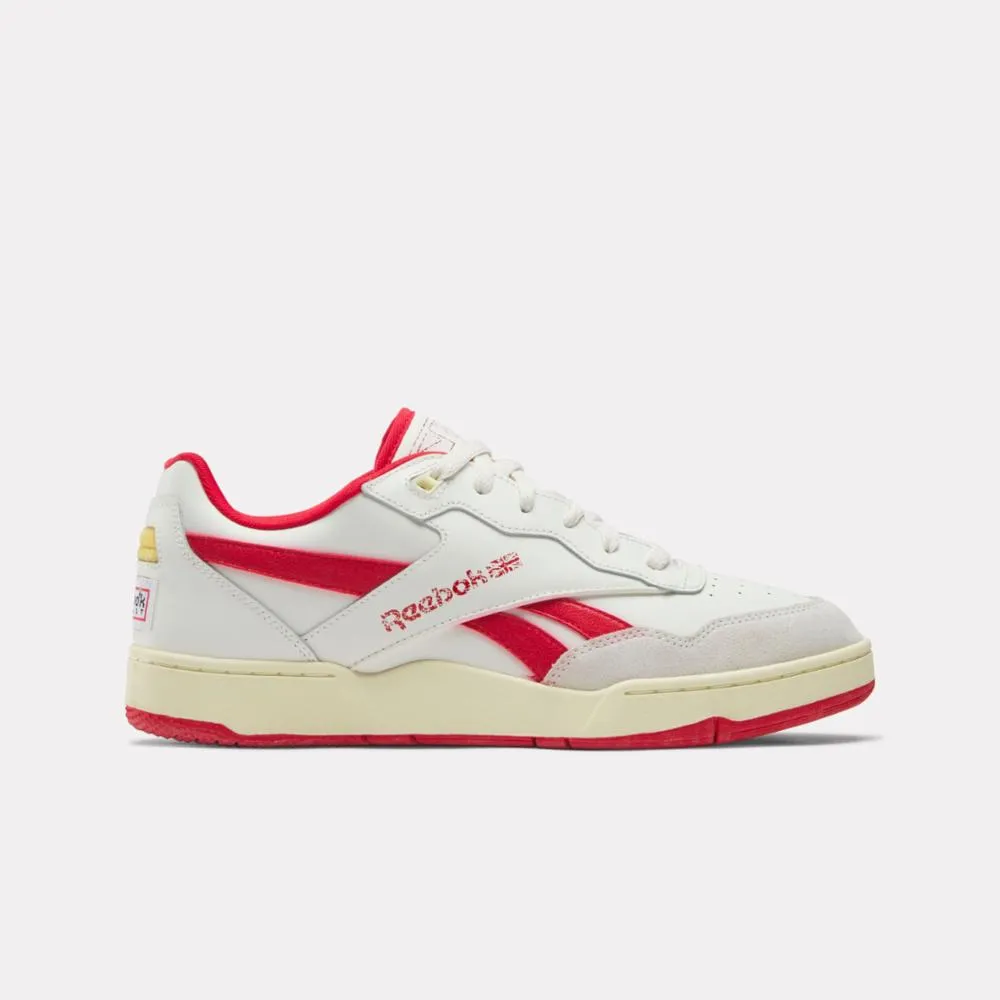 Reebok Footwear Men BB 4000 II Basketball Shoes CHALK/WEATHEREDWHITE/VECTORRED