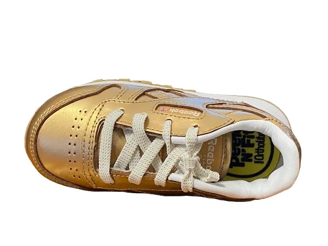 Reebok sneakers da bambina Classic Leather Metallic BS7458 gold