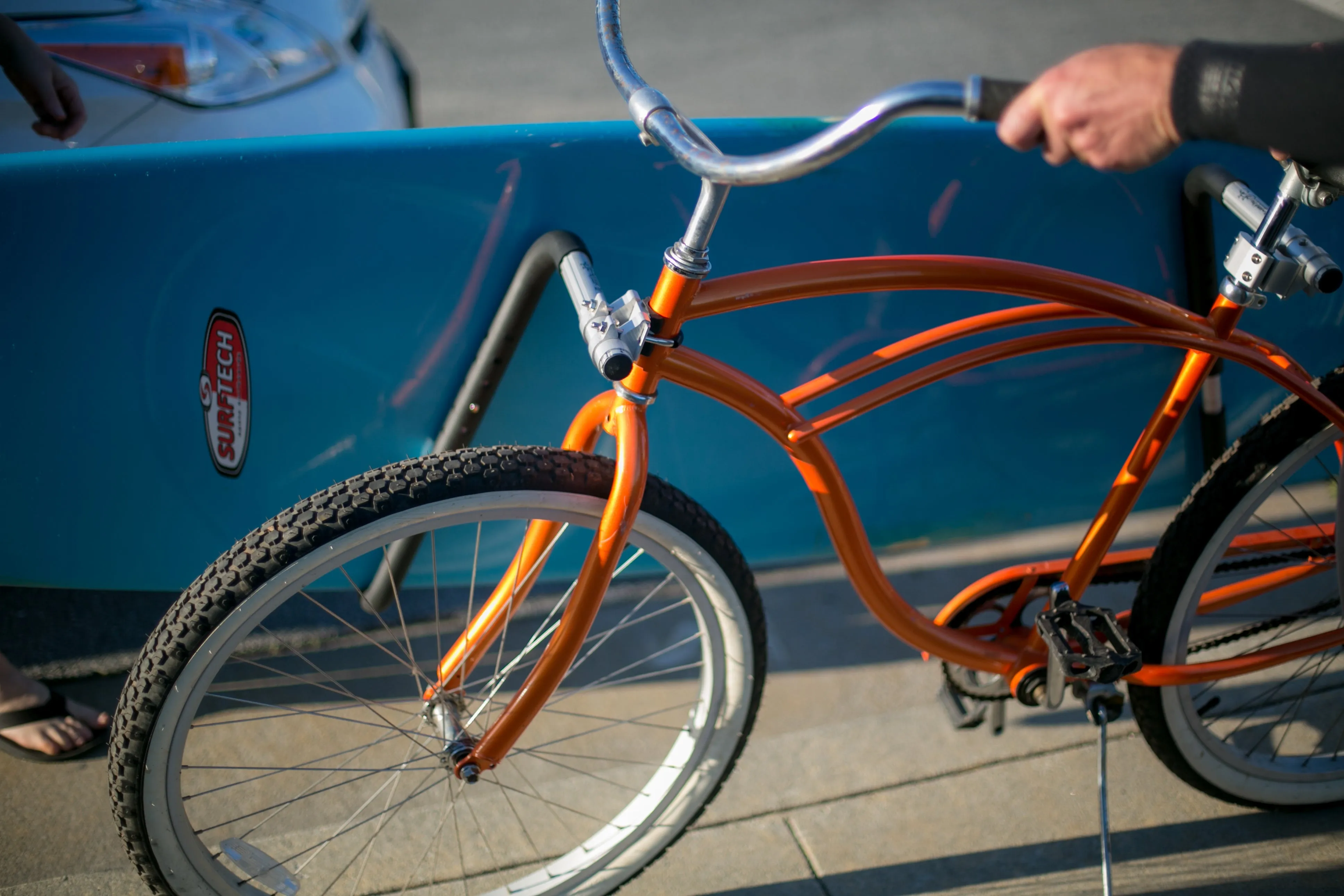 Removable Longboard Surfboard Bike Rack