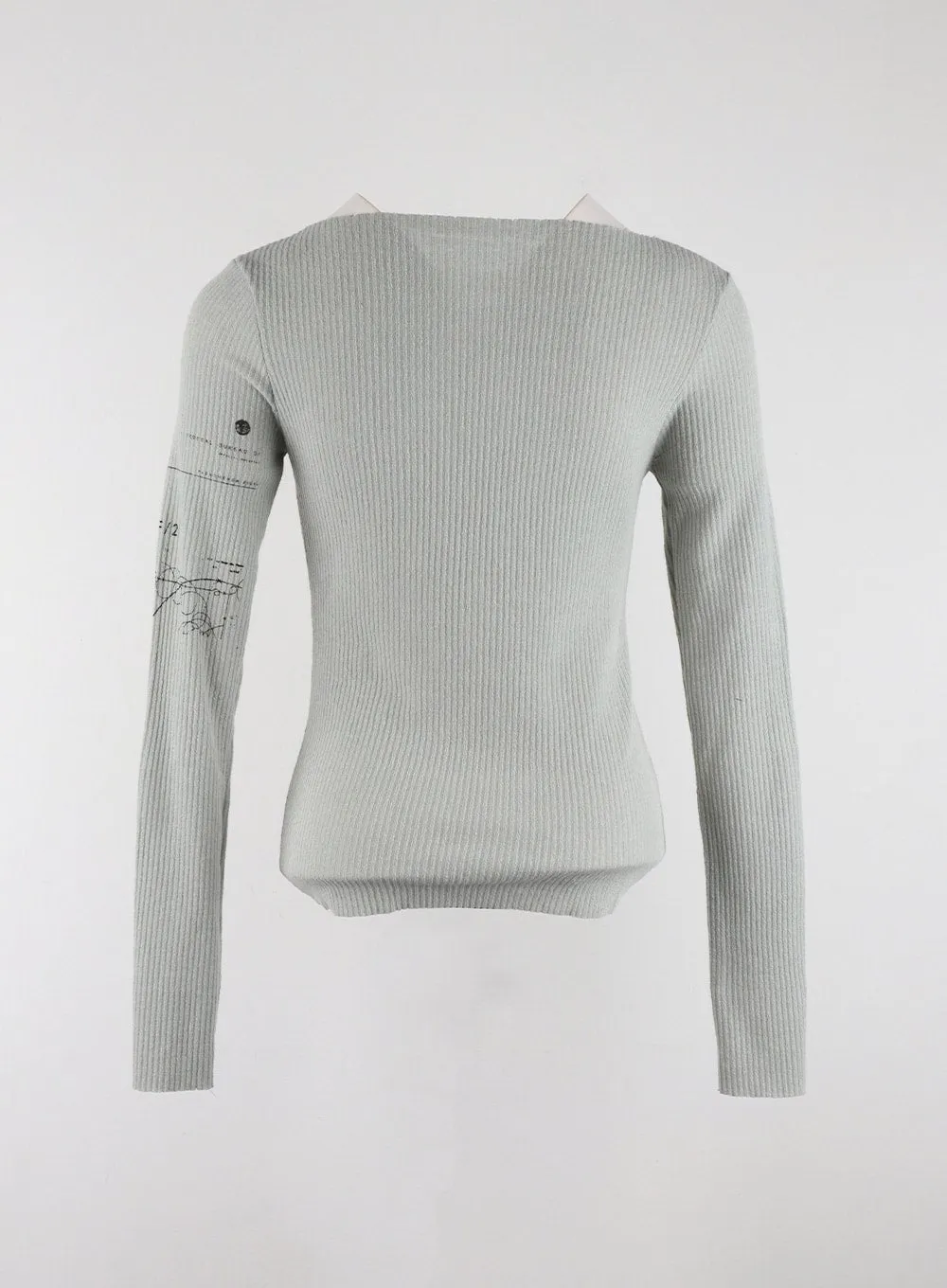 Round Neck Graphic Long Sleeve Top CD319