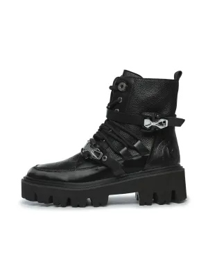 Rugged Multi-Strap Combat Boots