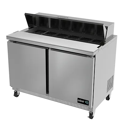 Sandwich Salad Prep Table  48"  APTS-48-12 Asber 2 Door