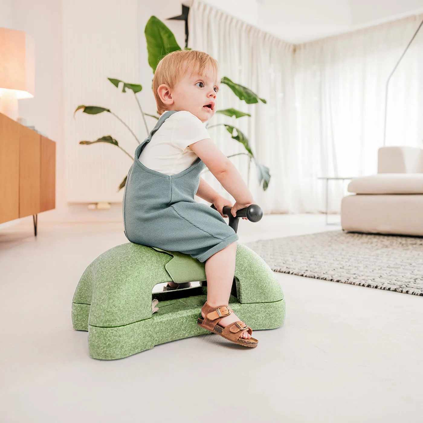 Scoot and Ride My First 3 in 1 Baby Walker & Ride On - Olive