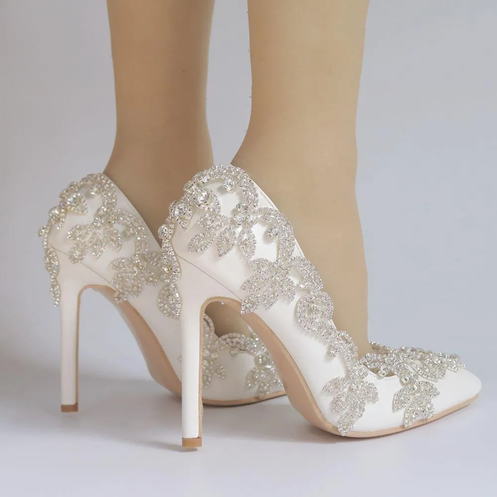 Sexy Rhinestones Pointed Toe Heels