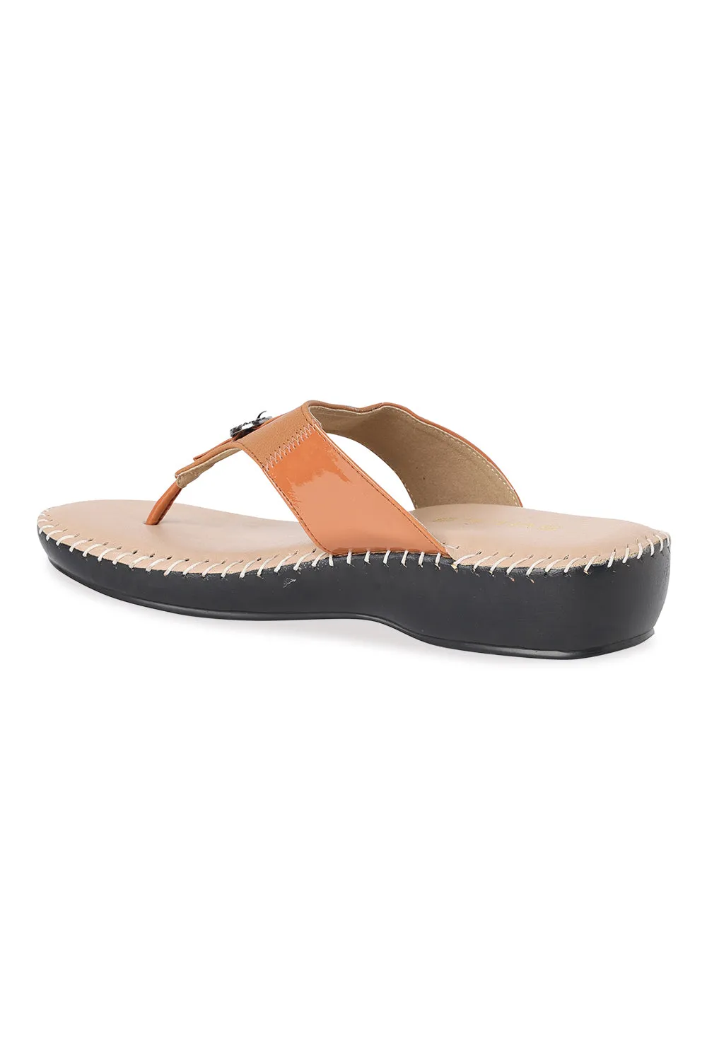 SOLES Comfort Open Toe Platform Flats