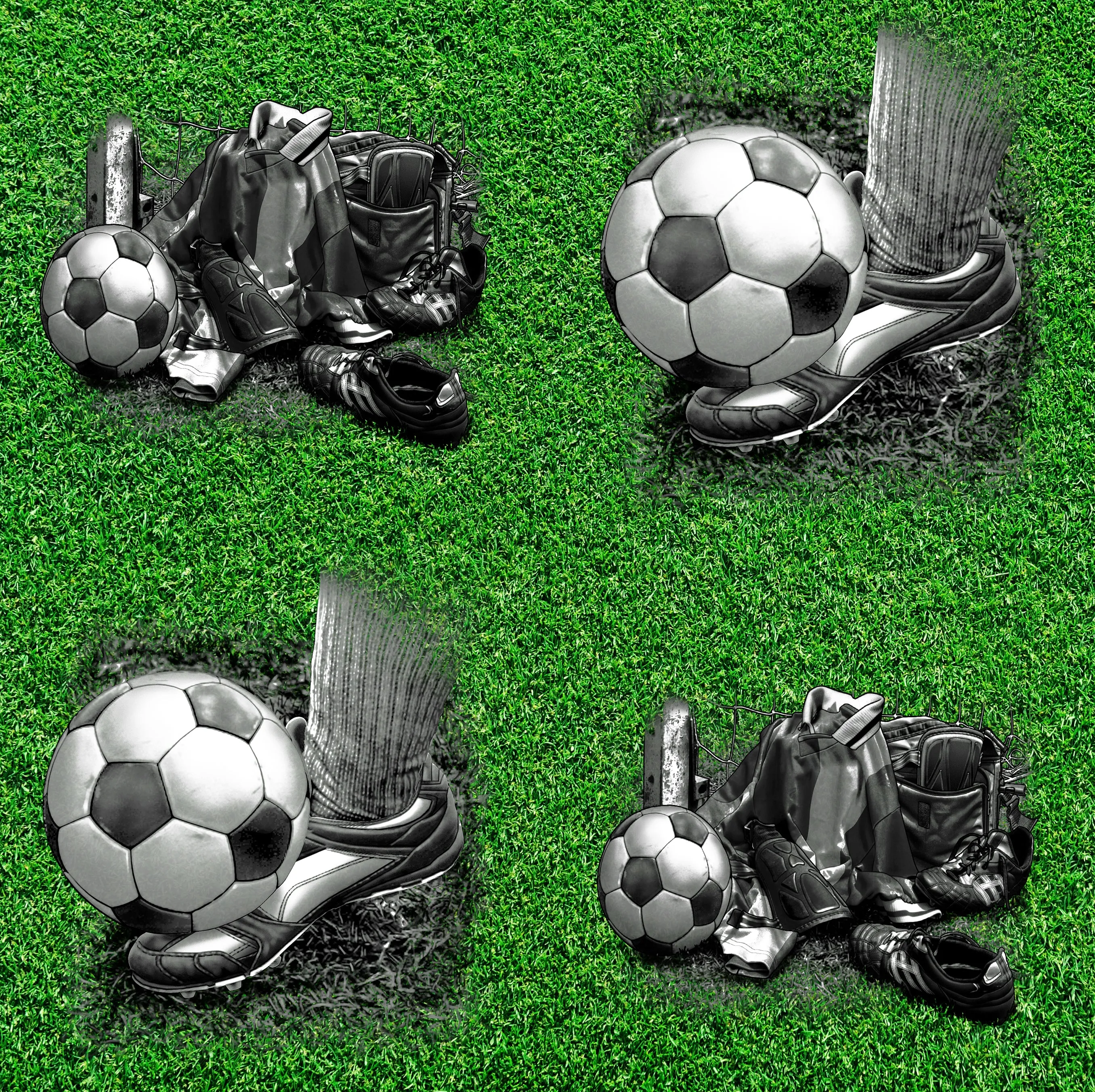 Sports Fabric, Soccer Fabric, Shoes, Ball and Equipment 1257