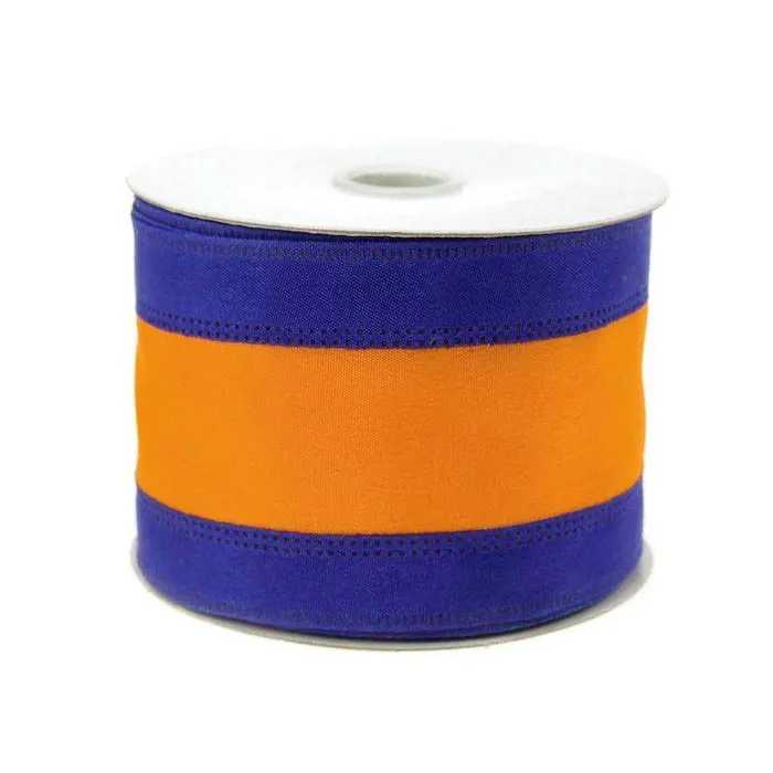 Stripe Sport Theme Ribbon Wired Edge, 2-1/2-inch, 10-yard