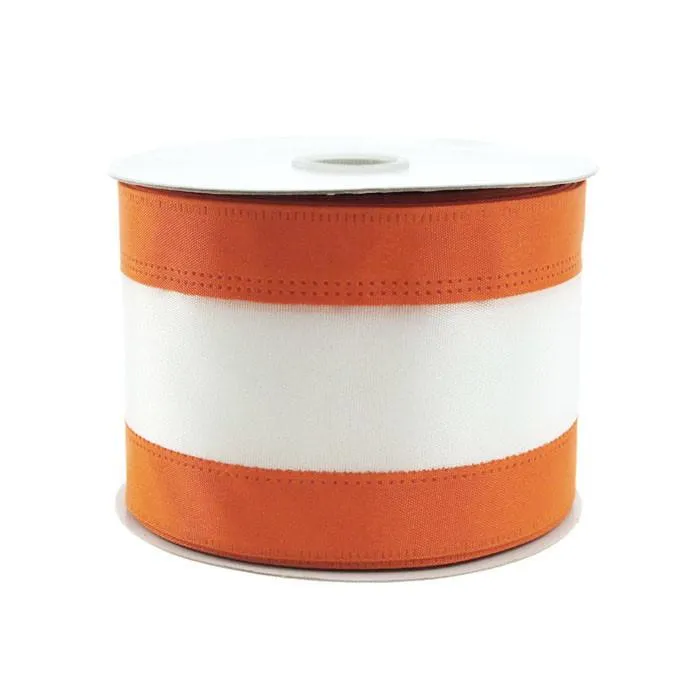 Stripe Sport Theme Ribbon Wired Edge, 2-1/2-inch, 10-yard