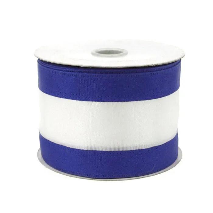 Stripe Sport Theme Ribbon Wired Edge, 2-1/2-inch, 10-yard