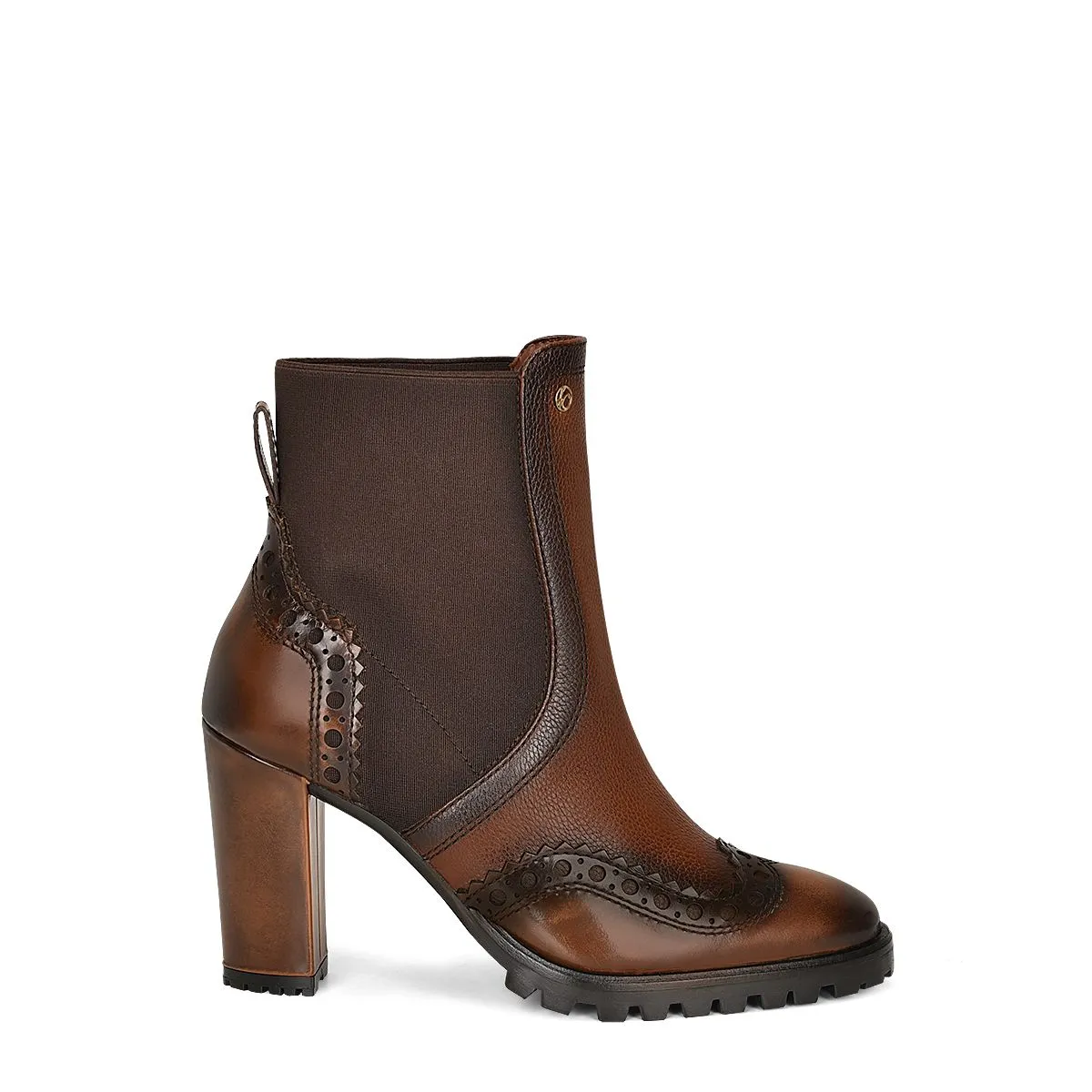 T33VURS -Franco Cuadra brown western cowgirl ankle boots for woman