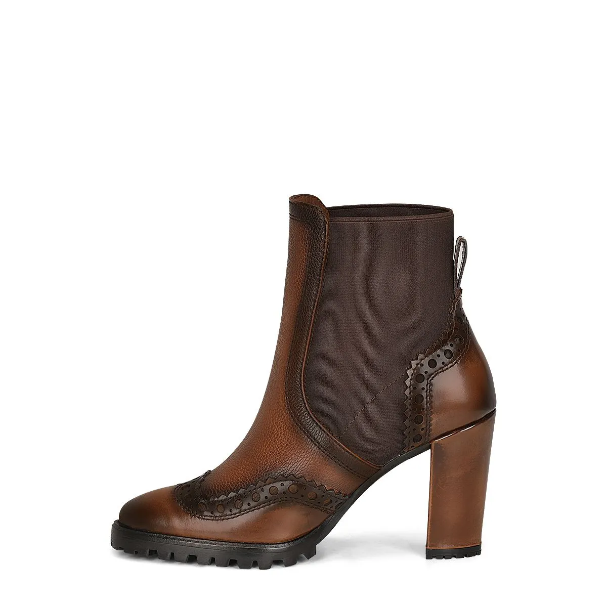 T33VURS -Franco Cuadra brown western cowgirl ankle boots for woman