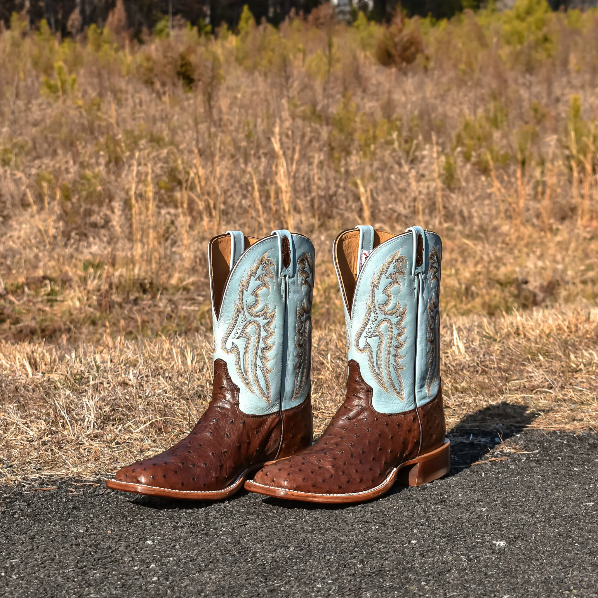 TONY LAMA MEN'S JACINTO OSTRICH WESTERN BOOT - EP6093