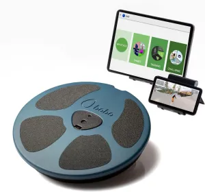 Trainer Balance Board, Whole Family Fitness Device With Free Connected Game & Exercises App. Professional 15" Wood