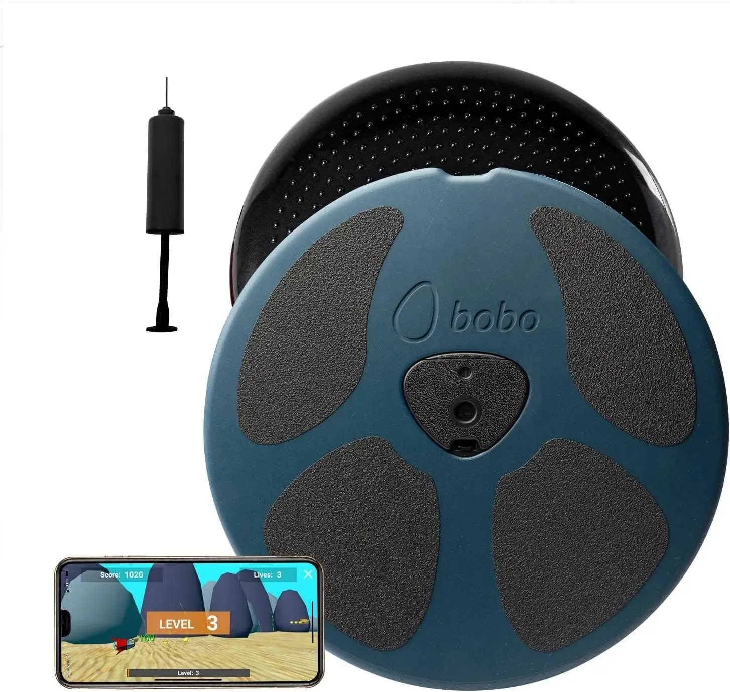 Trainer Balance Board, Whole Family Fitness Device With Free Connected Game & Exercises App. Professional 15" Wood