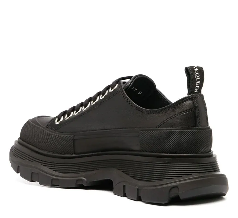 Tread Slick Leather Sneaker, Black