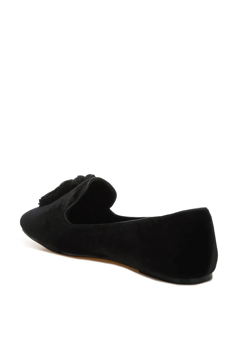 Tromso Iconic Tassel Detail Velvet Loafers