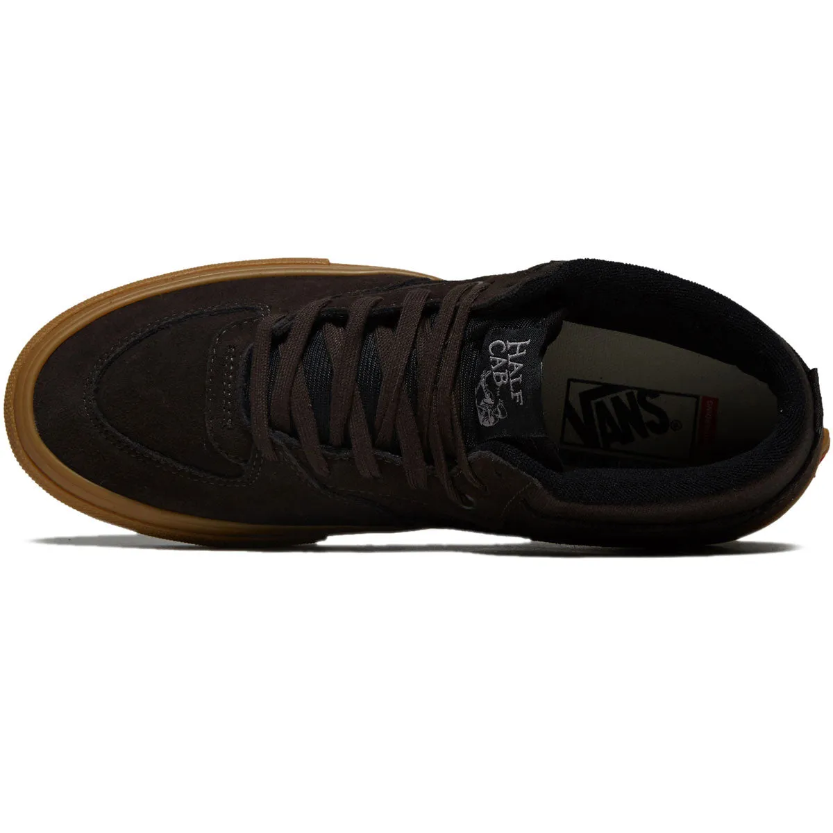 Vans Skate Half Cab Shoes - Brown Suede/Gum