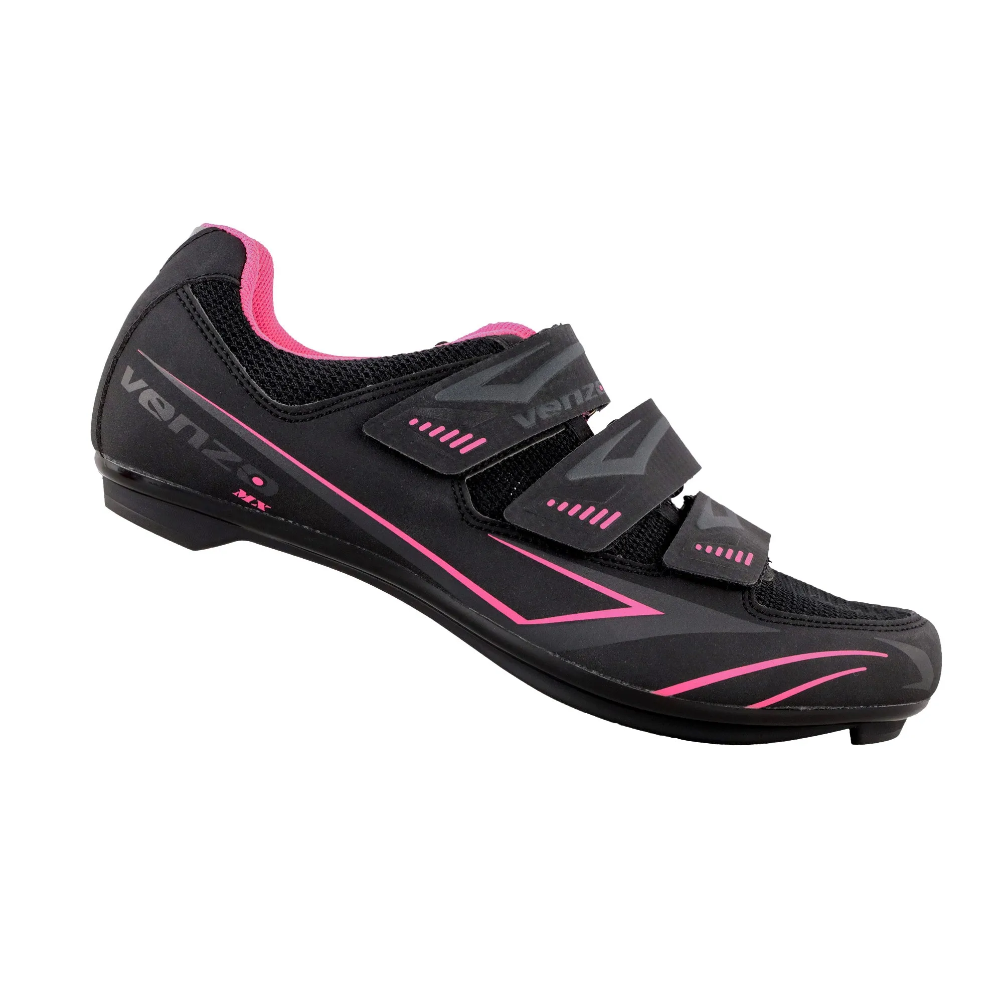 Venzo Bike Bicycle Women's Ladies Cycling Riding Shoes - Compatible with Peloton, for for Shimano SPD & Look ARC Delta - Perfect for Indoor Exercise Bikes & Road Racing - with Look Delta Cleats - Size 39