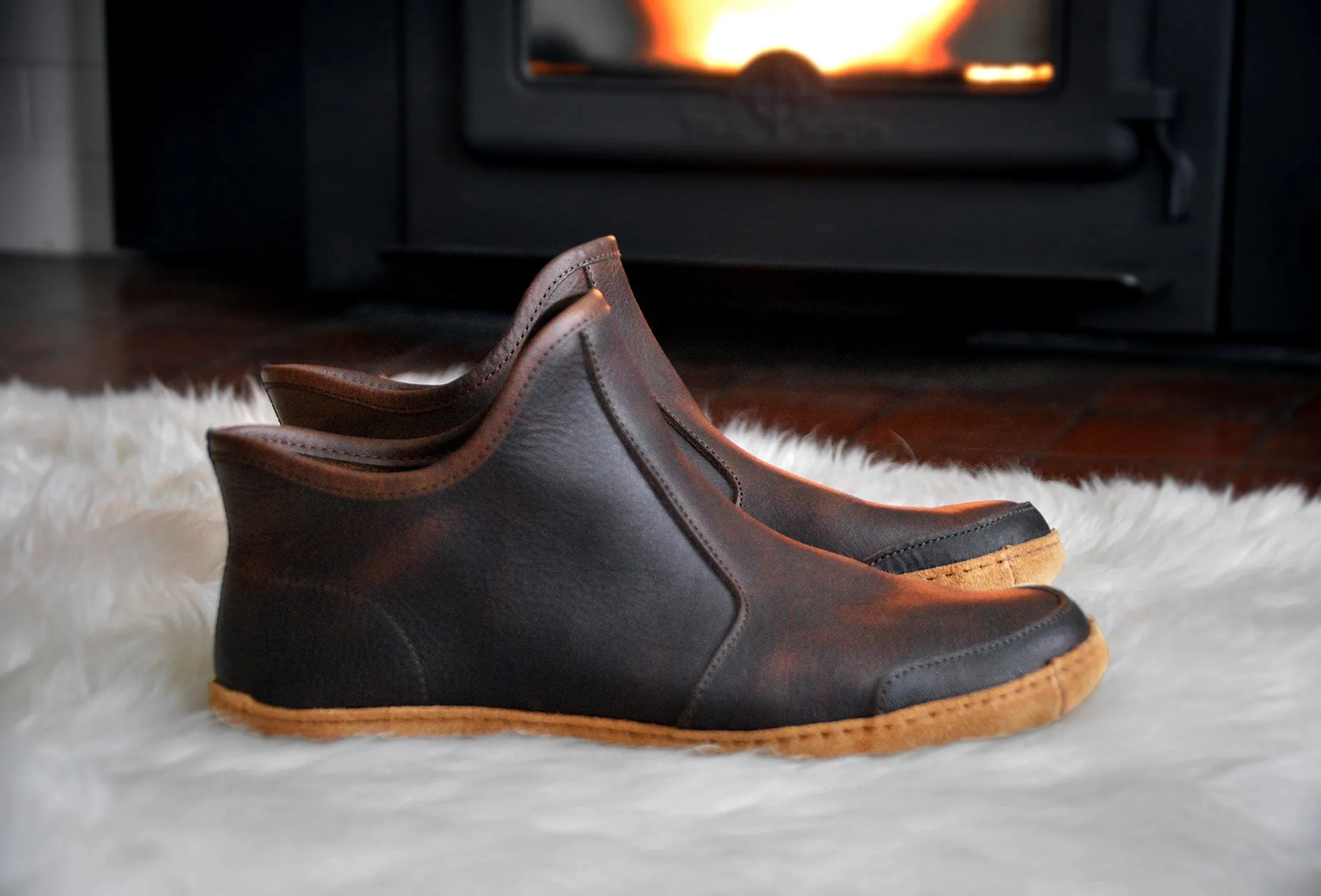 Vermont House Shoes®: Hi-Top - Chocolate