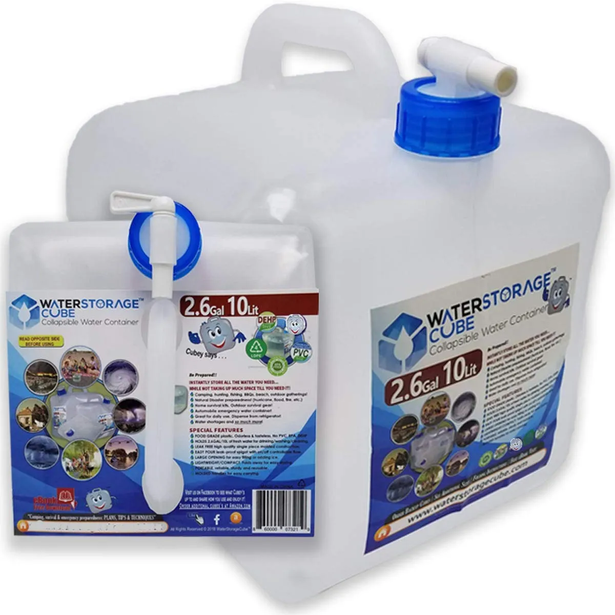 WaterStorageCube - Water Container with Spigot 5.3 Gallon