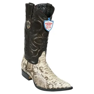 Wild West Boots #2955749 Men's | Color Natural | Men's Wild West Python 3x Toe Boots Handcrafted