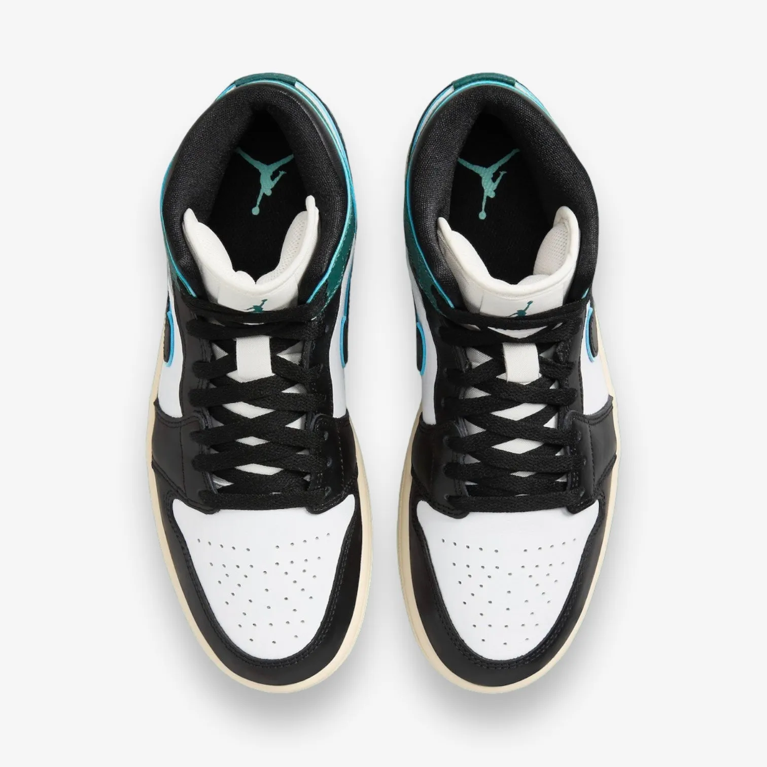 WMNS AIR JORDAN 1 MID SE WHITE/BLACK-LIGHT DEW-OXIDIZED GREEN FQ7818-100