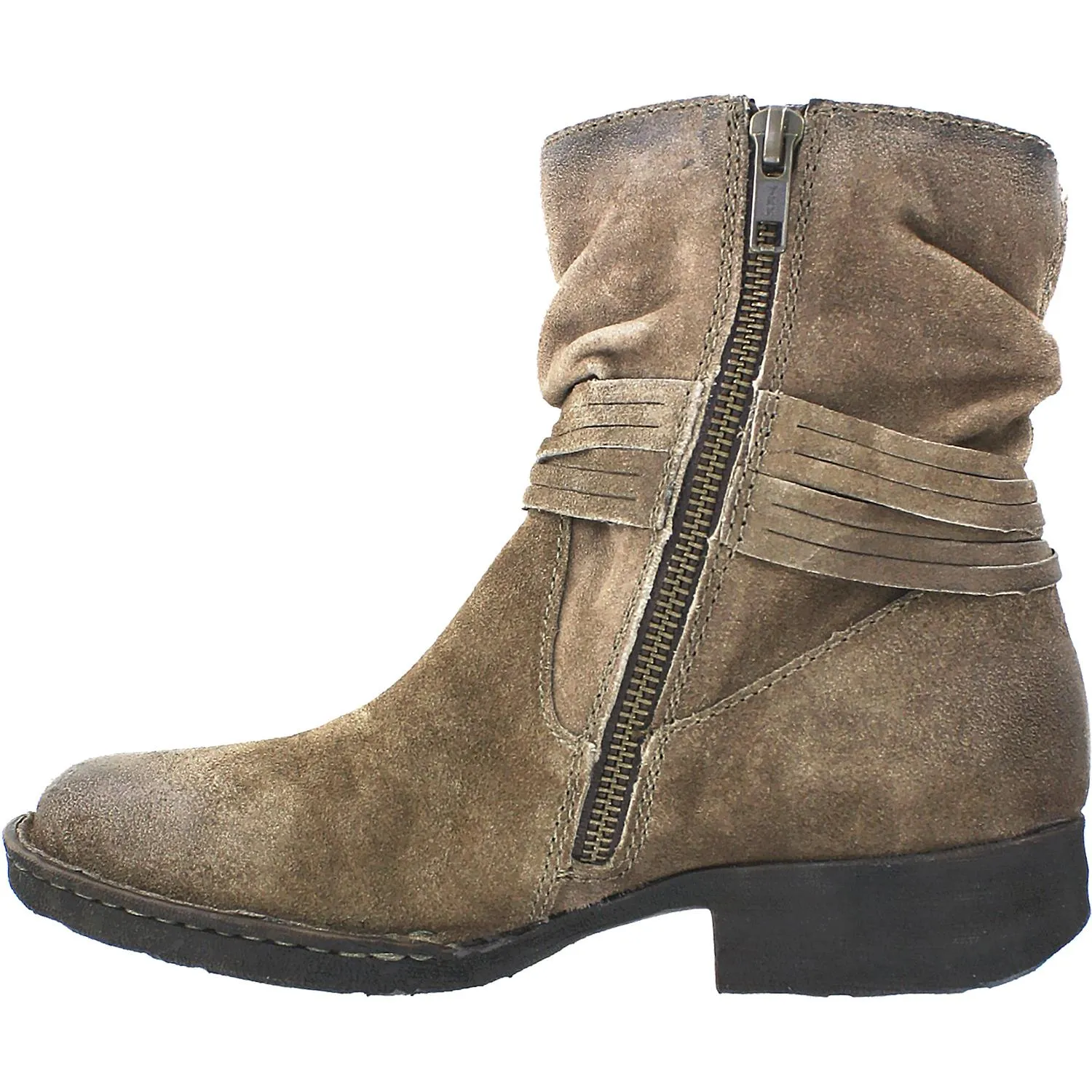 Women's Born Cross Taupe Distressed Leather