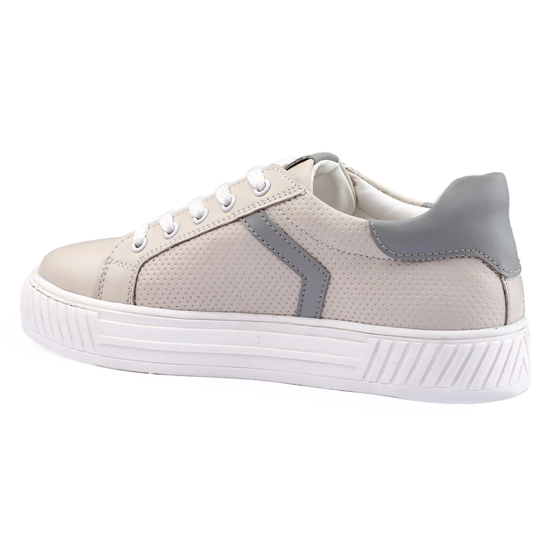 Women's Faux Leather Stylish And Fashionable Sneakers