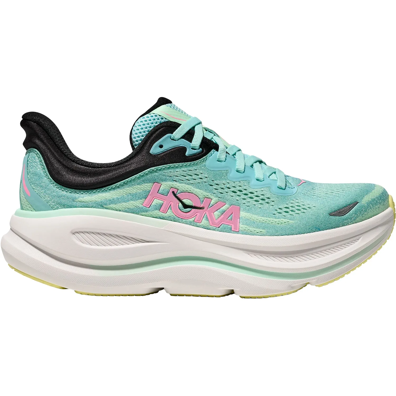 Women's Hoka Bondi 9 Blue Spark/Mint Fluorite Mesh